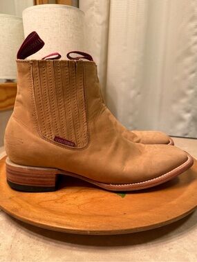 Texas Country Men’s Leather Square Toe Ankle Boots